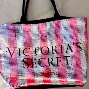 Victoria's Secret Sequined Weekender Tote Bag